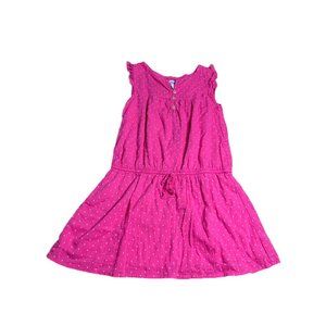 Old Navy Girls Pink Polka Dot Sleeveless Tunic Dress Small 6/7